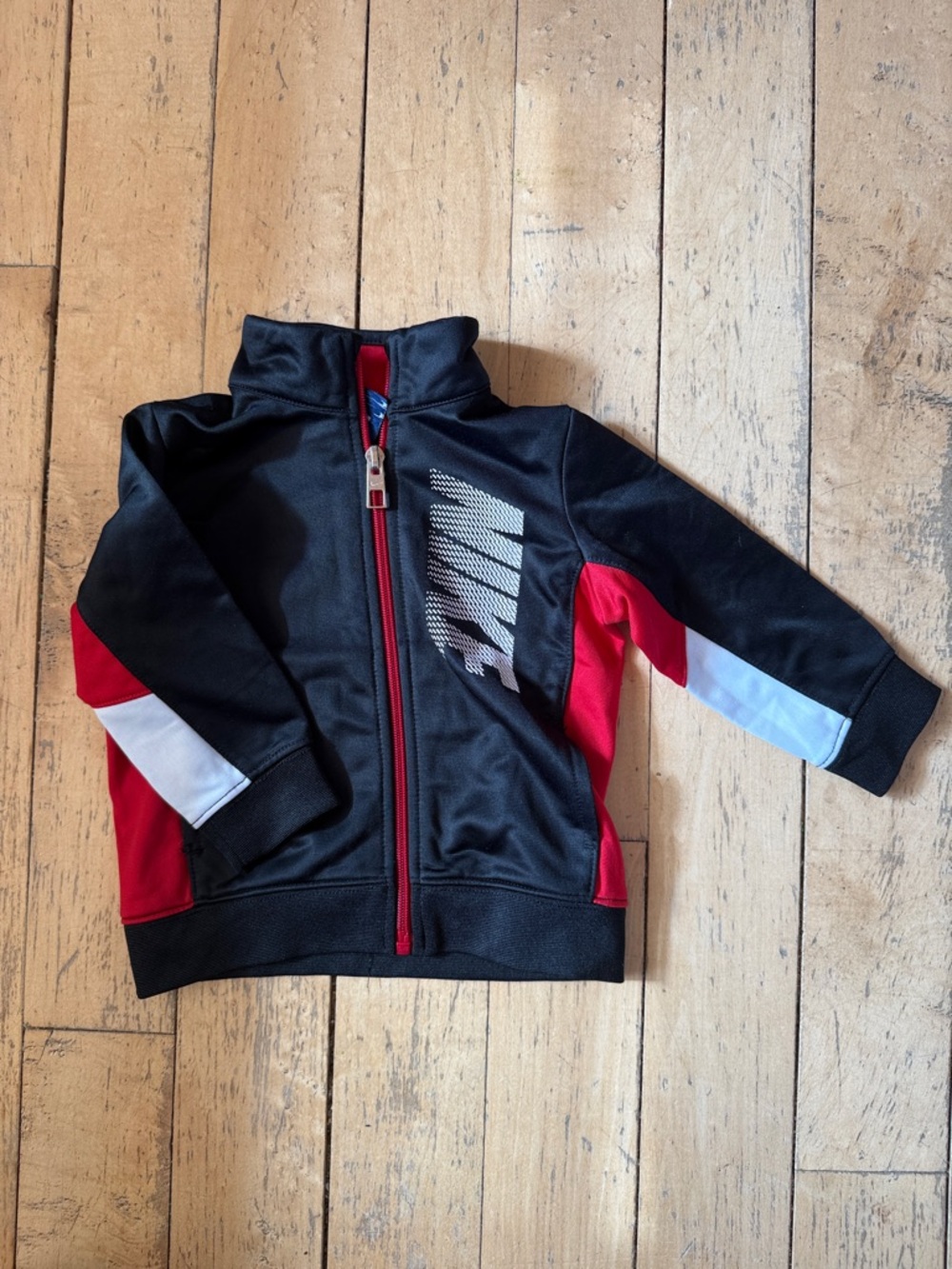 Nike Kids Black, Red & White Track Jacket